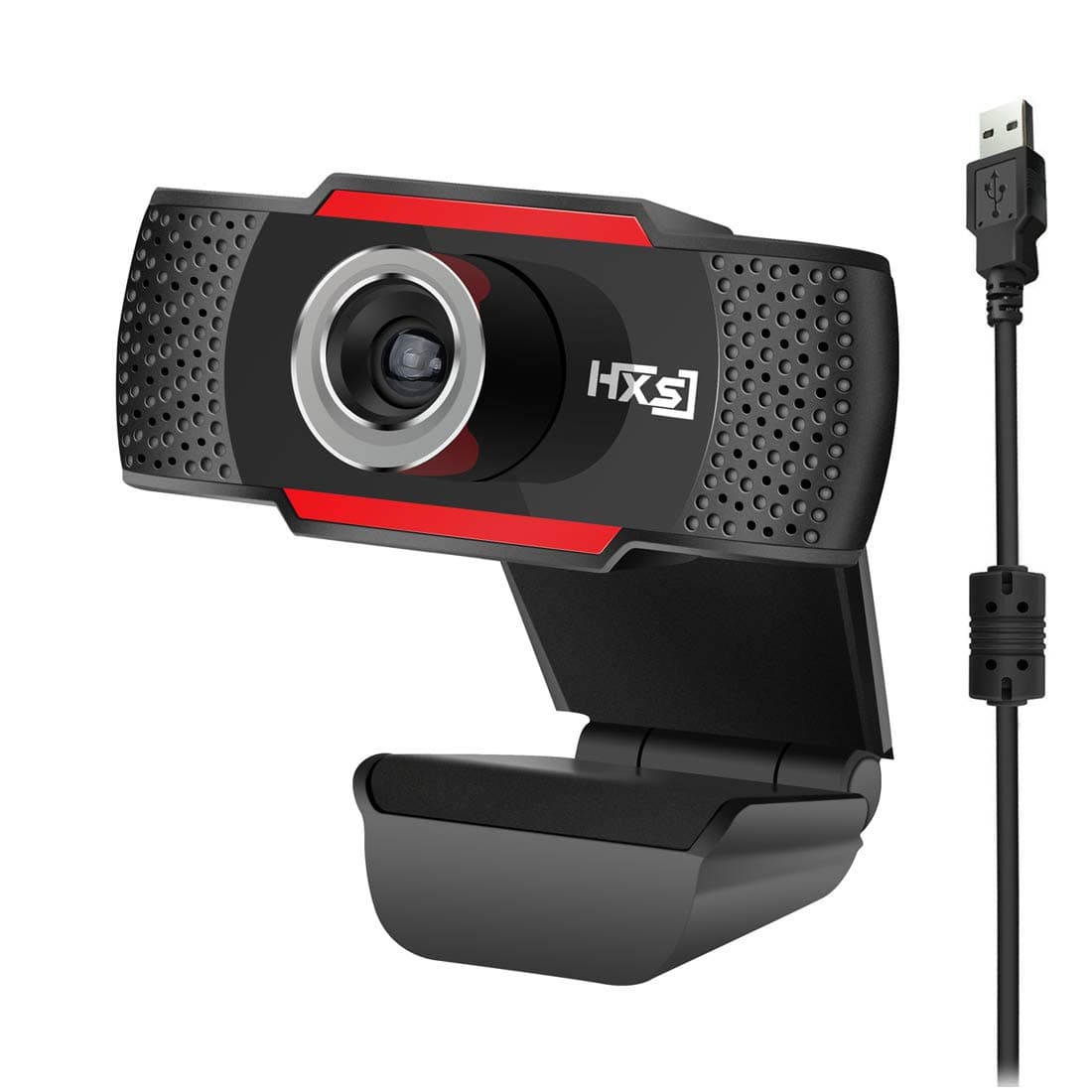 Full Web Cameras for Computers with Microphone, Adjustable HD 720P Video Conferencing Computer USB